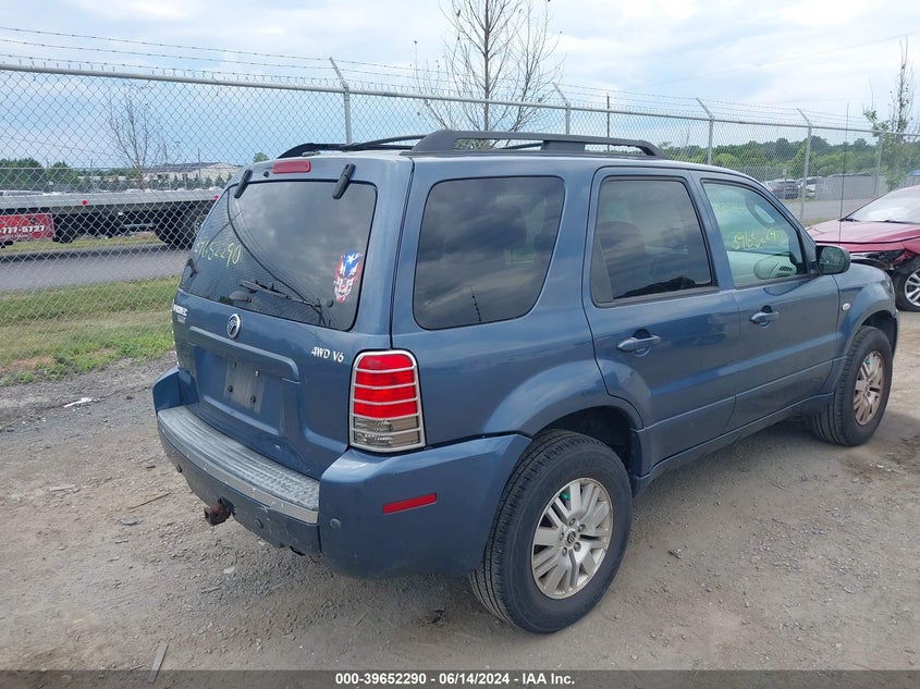 2005 Mercury Mariner Luxury/Premier VIN: 4M2CU57125DJ26822 Lot: 39652290