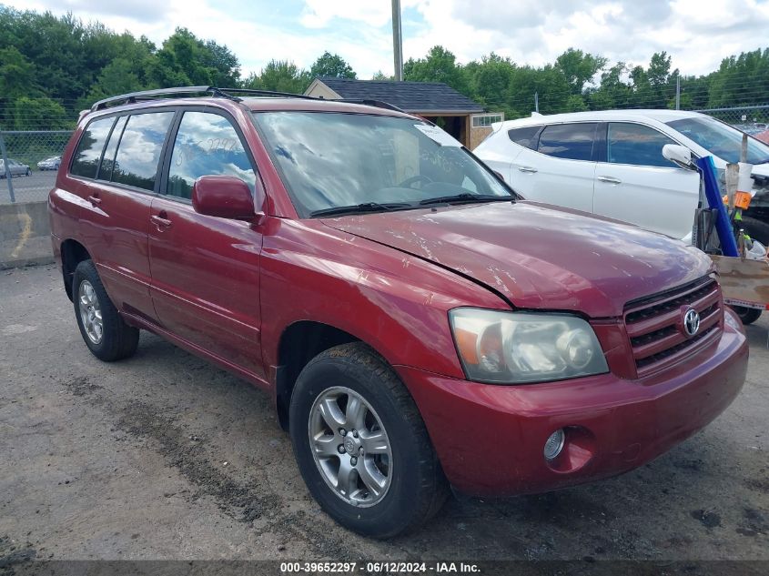 2004 Toyota Highlander V6 VIN: JTEEP21A140008534 Lot: 39652297