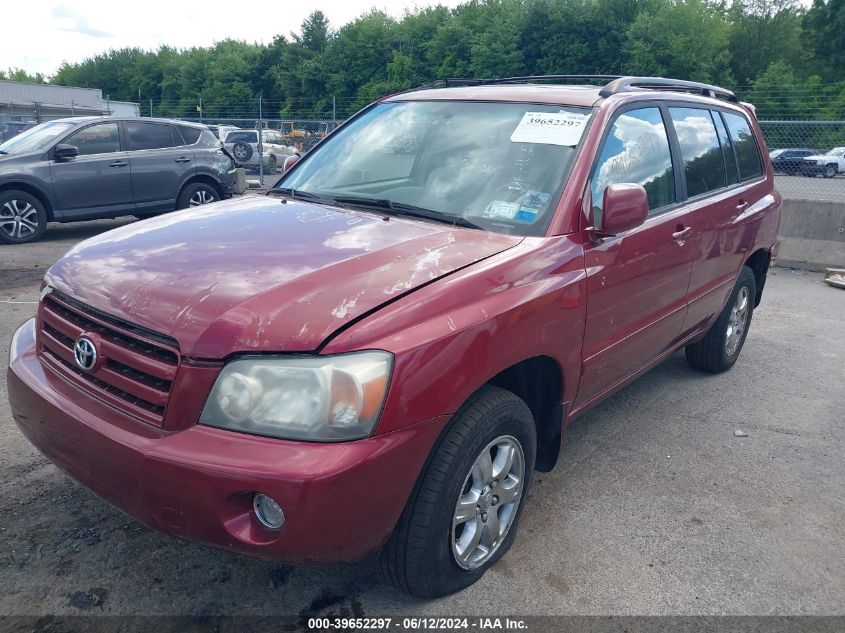 2004 Toyota Highlander V6 VIN: JTEEP21A140008534 Lot: 39652297