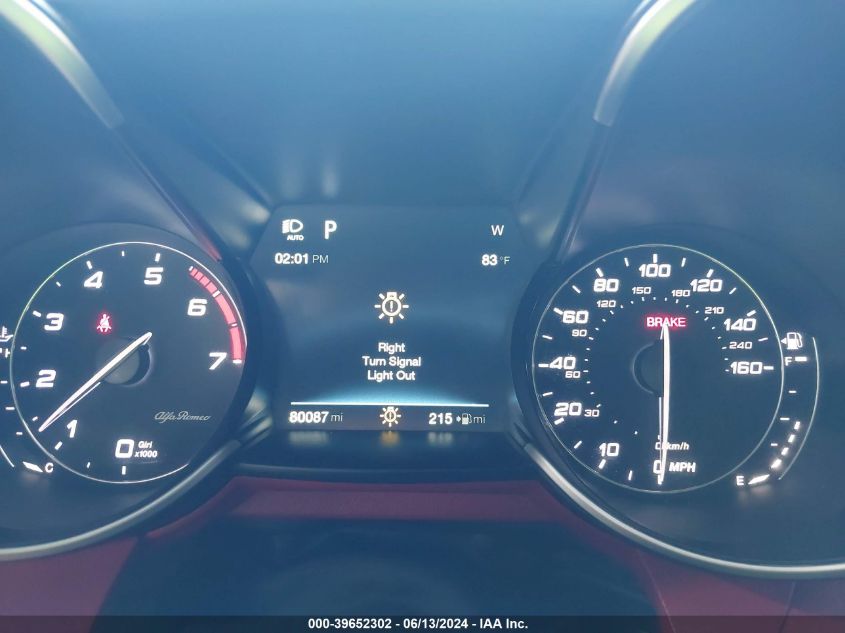 2017 Alfa Romeo Giulia Rwd VIN: ZARFAEBN3H7550878 Lot: 39652302