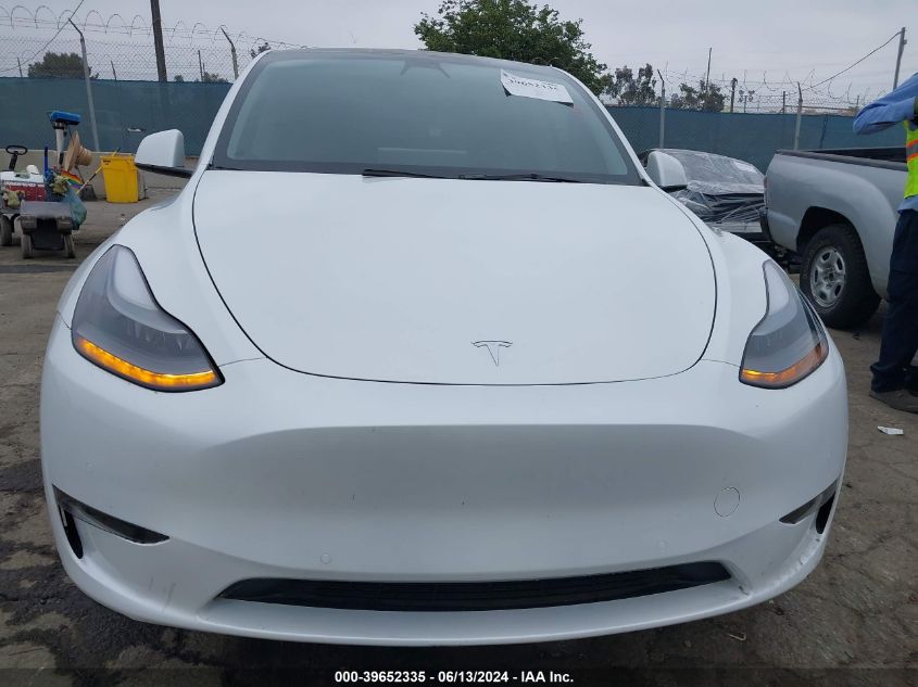 2022 Tesla Model Y Performance Dual Motor All-Wheel Drive VIN: 7SAYGDEF3NF485913 Lot: 39652335