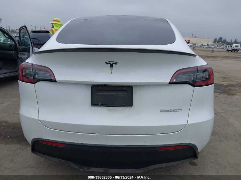 2022 Tesla Model Y Performance Dual Motor All-Wheel Drive VIN: 7SAYGDEF3NF485913 Lot: 39652335