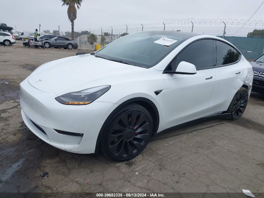 7SAYGDEF3NF485913 2022 TESLA MODEL Y - Image 2