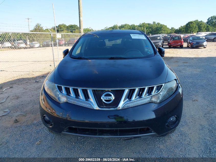 2009 Nissan Murano Sl VIN: JN8AZ18W29W143880 Lot: 39652339
