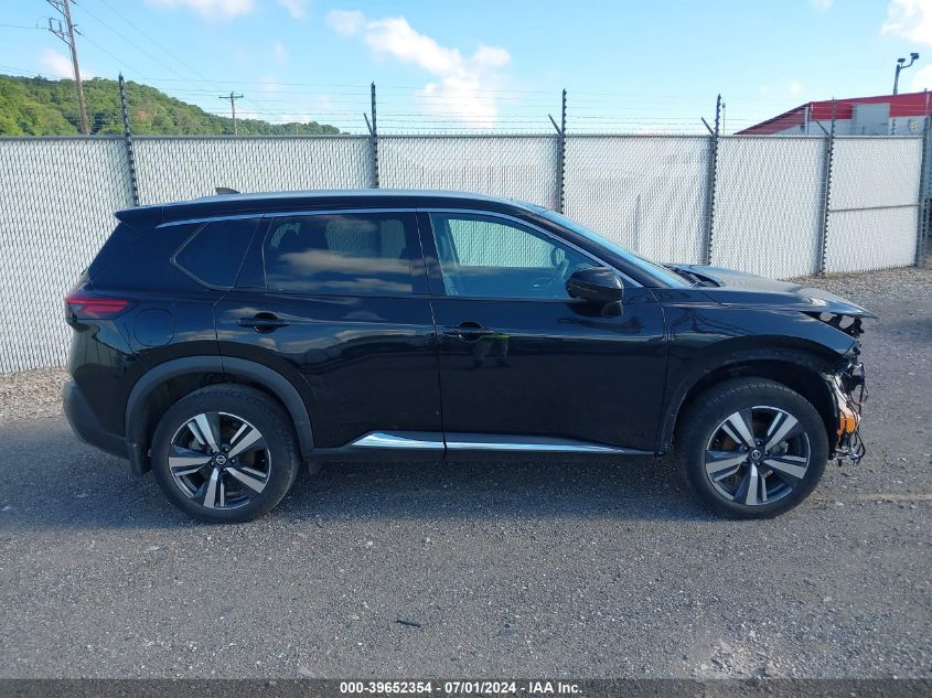 2021 Nissan Rogue Sl Intelligent Awd VIN: 5N1AT3CB0MC724765 Lot: 39652354