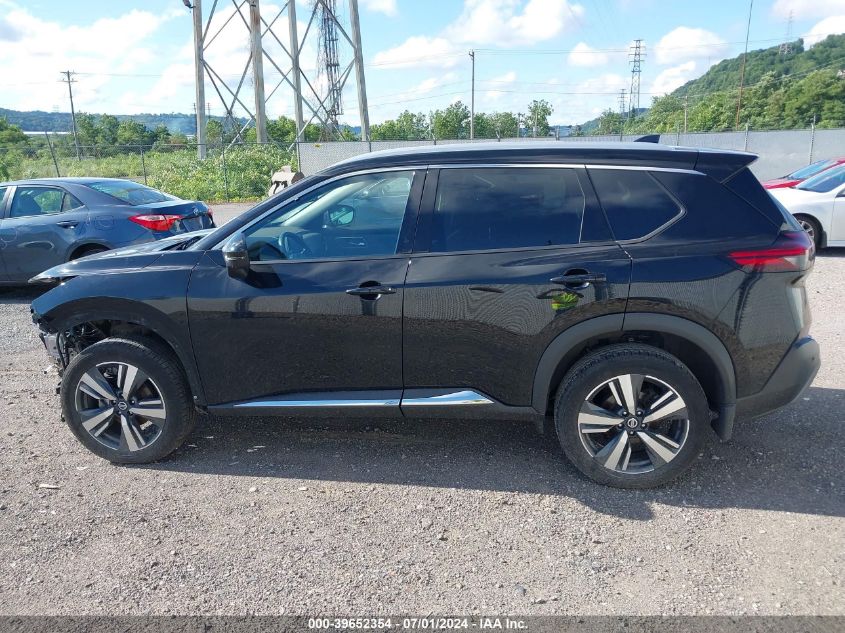 2021 Nissan Rogue Sl Intelligent Awd VIN: 5N1AT3CB0MC724765 Lot: 39652354