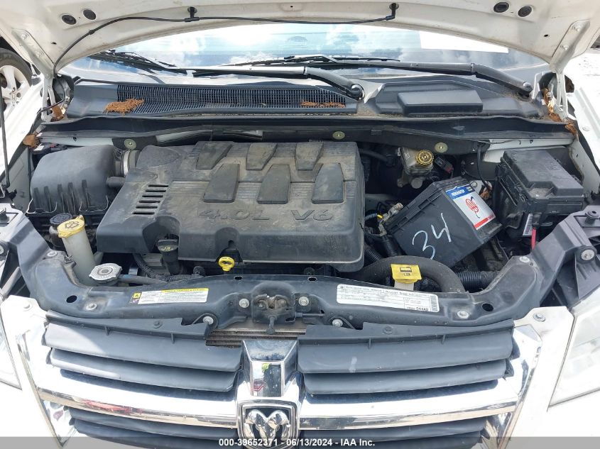 2010 Dodge Grand Caravan Sxt VIN: 2D4RN5DX2AR128540 Lot: 39652371