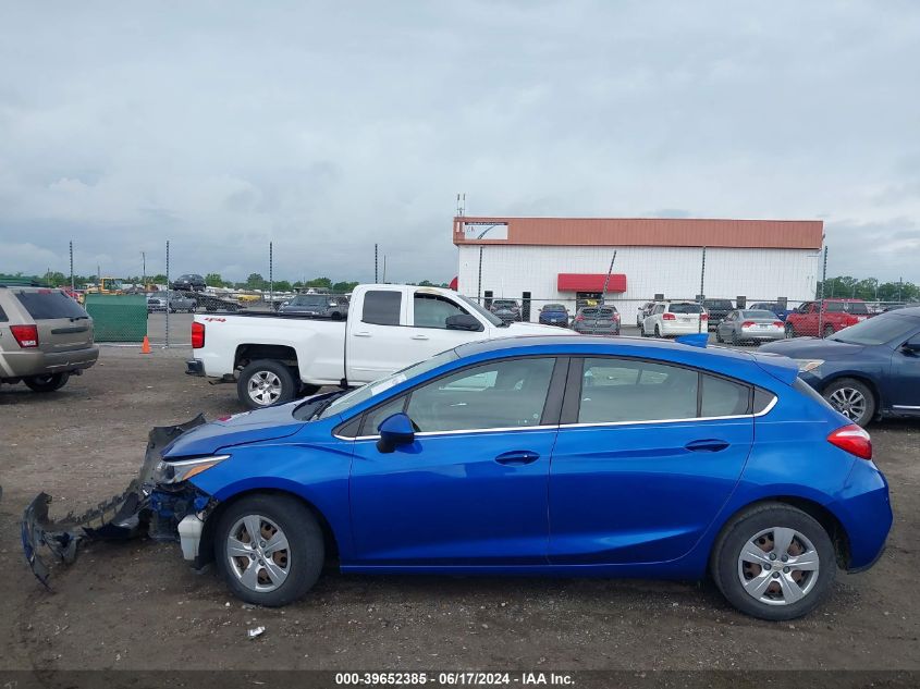 2019 Chevrolet Cruze Lt VIN: 3G1BE6SM8KS599179 Lot: 39652385