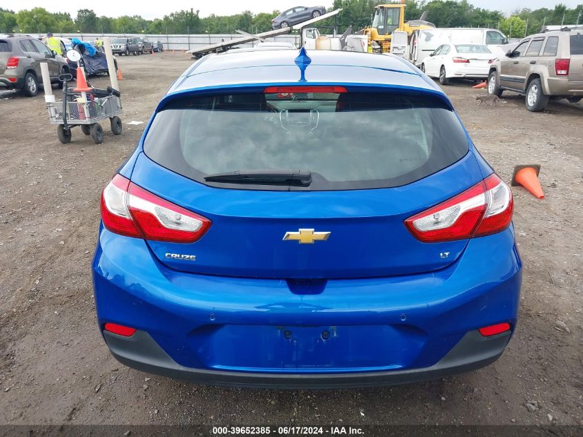 2019 Chevrolet Cruze Lt VIN: 3G1BE6SM8KS599179 Lot: 39652385