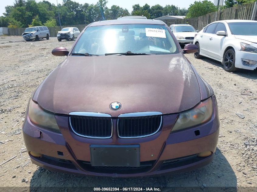 2007 BMW 328Xi VIN: WBAVC93527KX60211 Lot: 39652394