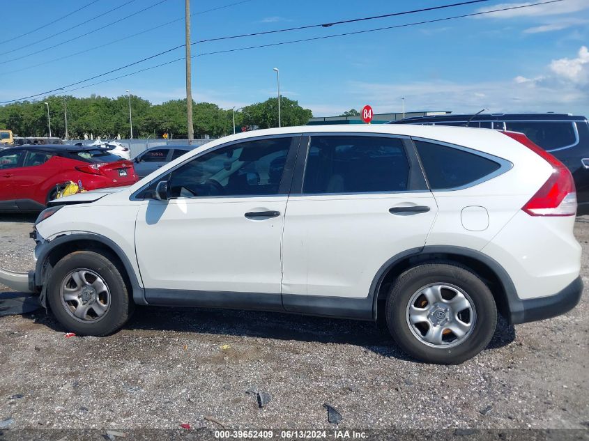 2014 Honda Cr-V Lx VIN: 5J6RM3H37EL015249 Lot: 39652409