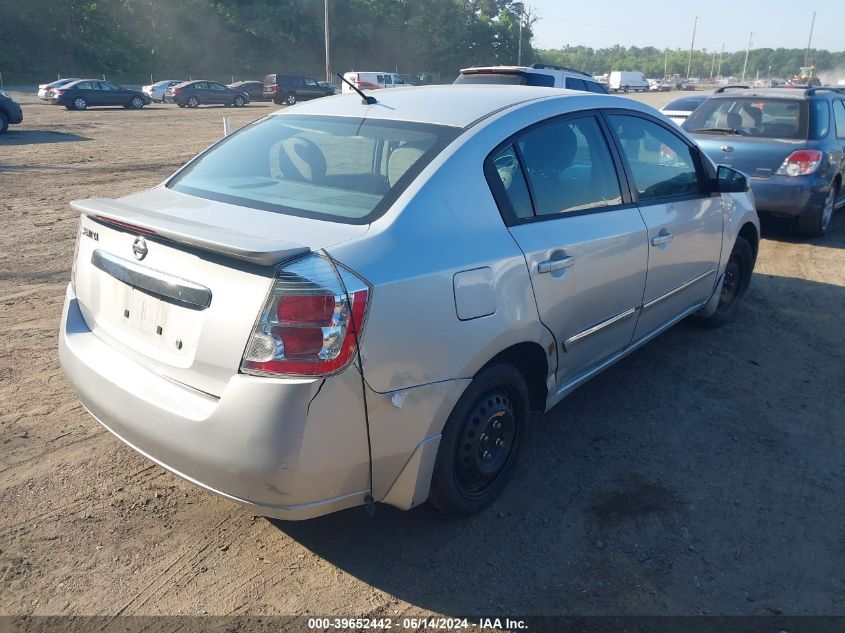 3N1AB6AP8CL758577 | 2012 NISSAN SENTRA