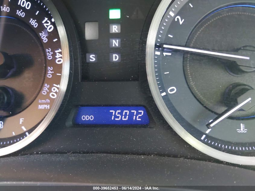 2012 Lexus Is 250 VIN: JTHBF5C20C5175663 Lot: 39652453