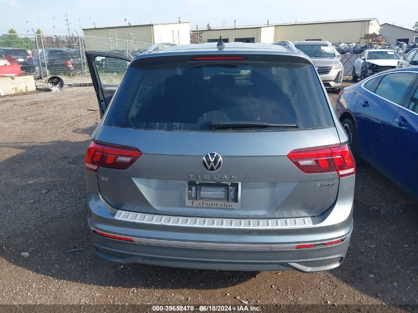 2022 Volkswagen Tiguan 2.0T Se VIN: 3VV2B7AX7NM098666 Lot: 39652478