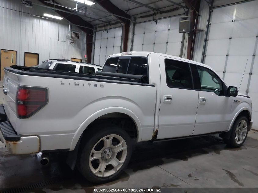 2011 Ford F-150 Lariat Limited VIN: 1FTFW1E67BFB09583 Lot: 39652504