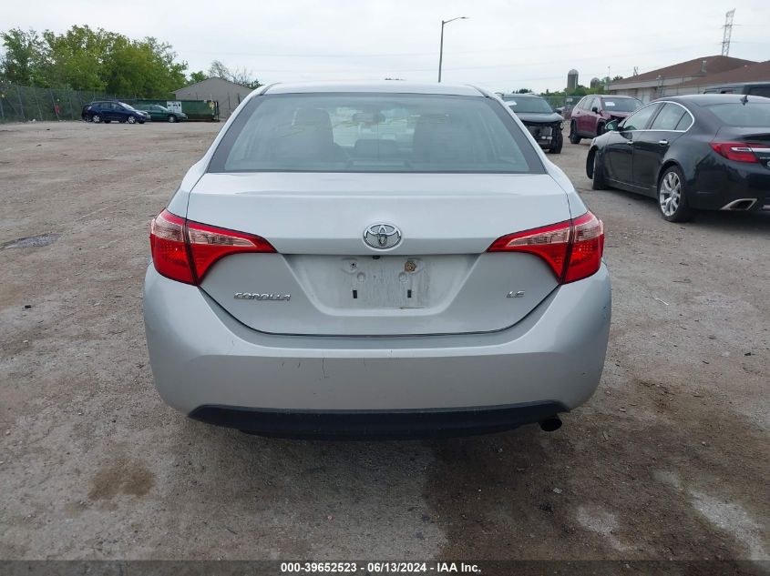 2017 Toyota Corolla Le VIN: 2T1BURHE0HC882368 Lot: 39652523