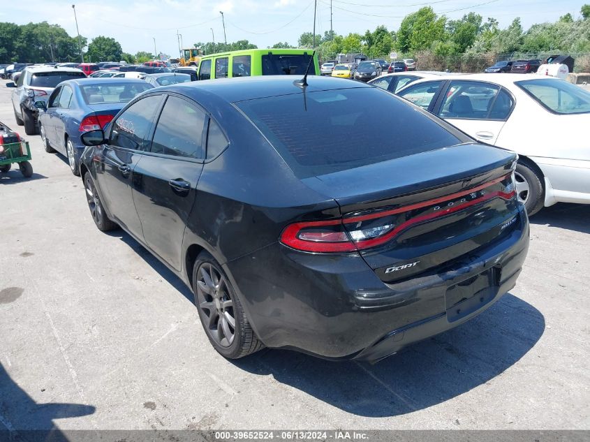 2015 Dodge Dart Sxt VIN: 1C3CDFBB3FD362994 Lot: 39652524