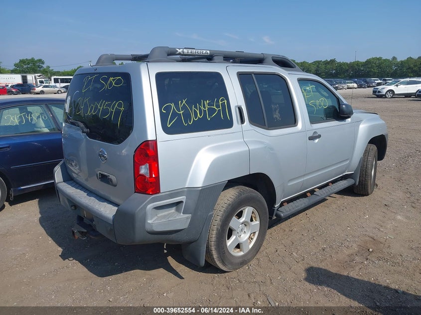 2007 Nissan Xterra S VIN: 5N1AN08W37C514122 Lot: 39652554