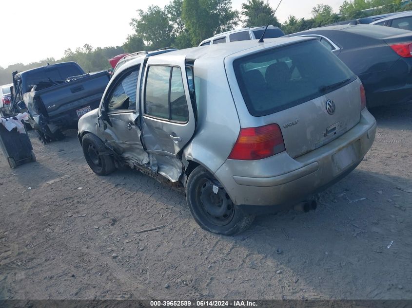 2002 Volkswagen Golf Gls 2.0L VIN: 9BWGK61J224046000 Lot: 39652589