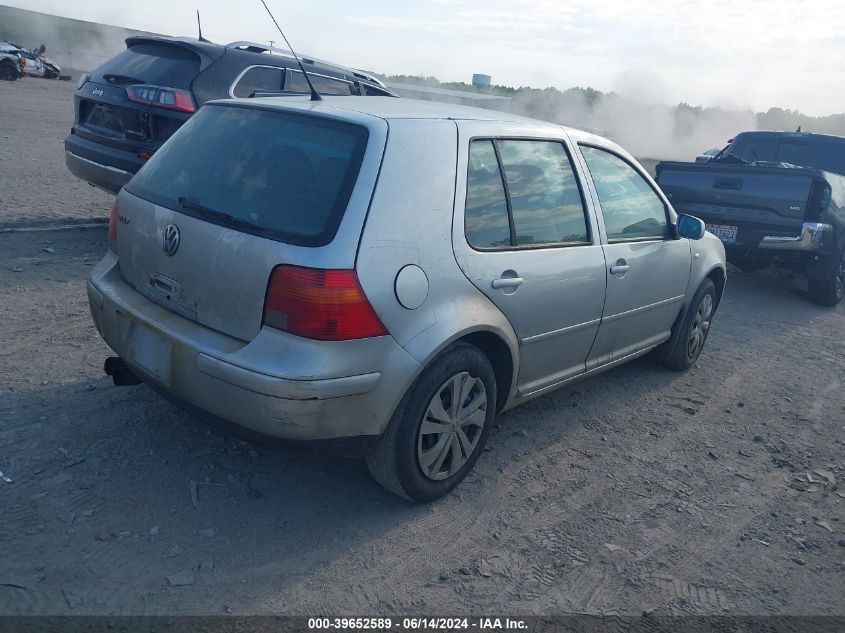 2002 Volkswagen Golf Gls 2.0L VIN: 9BWGK61J224046000 Lot: 39652589