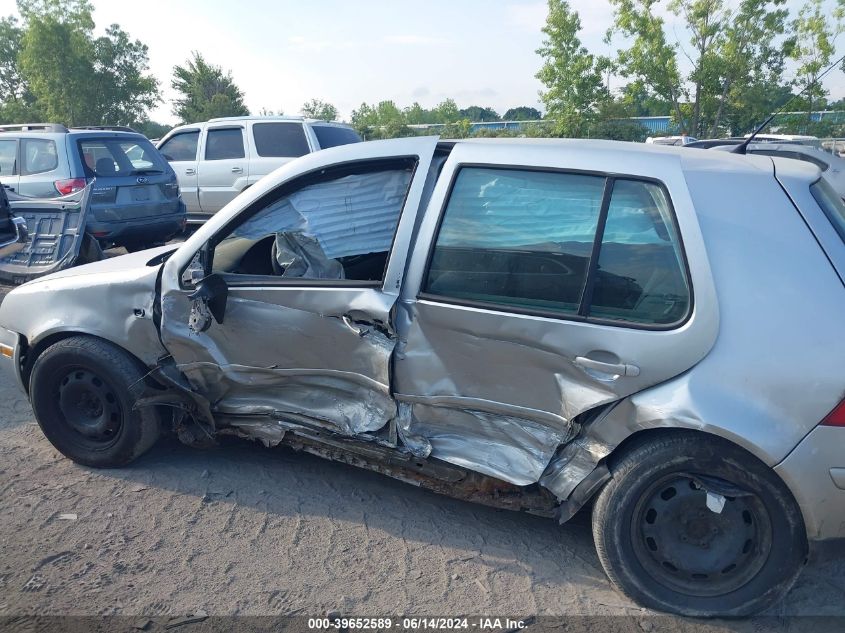 2002 Volkswagen Golf Gls 2.0L VIN: 9BWGK61J224046000 Lot: 39652589