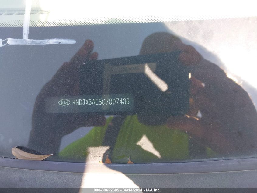 2016 Kia Soul Ev + VIN: KNDJX3AE8G7007436 Lot: 39652605