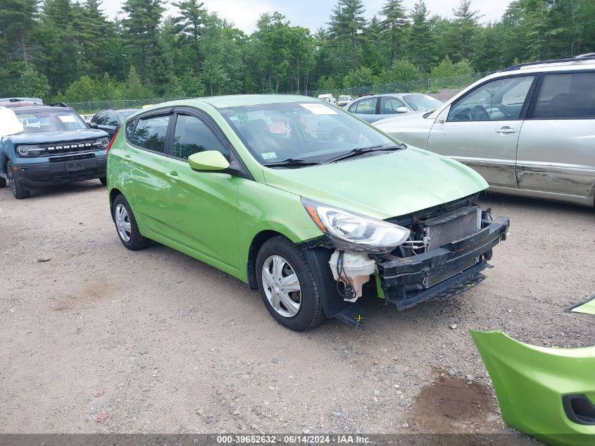 2013 Hyundai Accent Gs VIN: KMHCT5AE0DU128857 Lot: 39652632