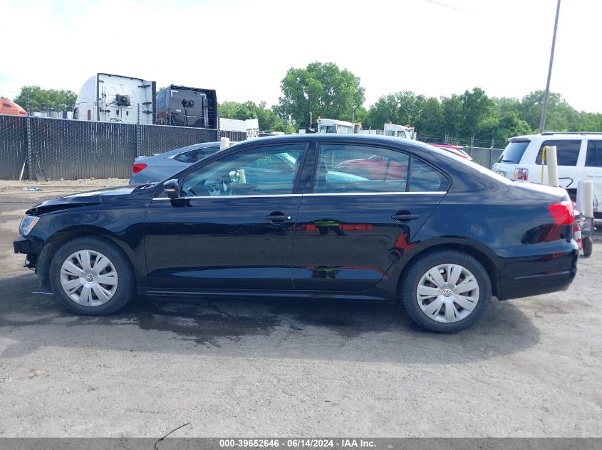 2013 Volkswagen Jetta 2.5L Se VIN: 3VWDX7AJ6DM311283 Lot: 39652646