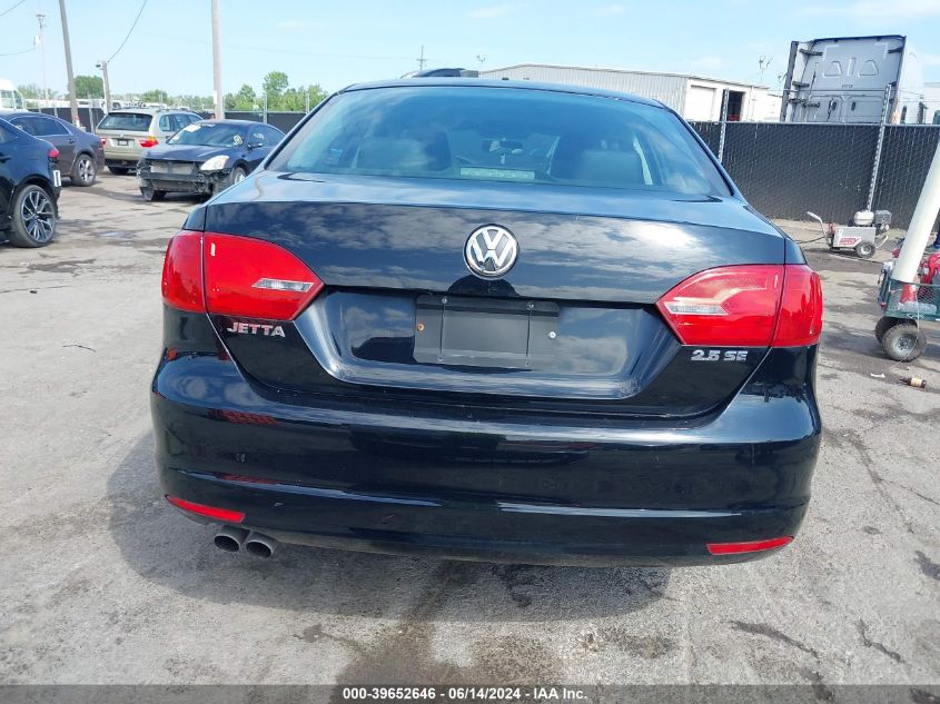 2013 Volkswagen Jetta 2.5L Se VIN: 3VWDX7AJ6DM311283 Lot: 39652646