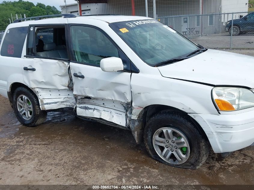 2003 Honda Pilot Ex-L VIN: 2HKYF18673H529288 Lot: 39652704