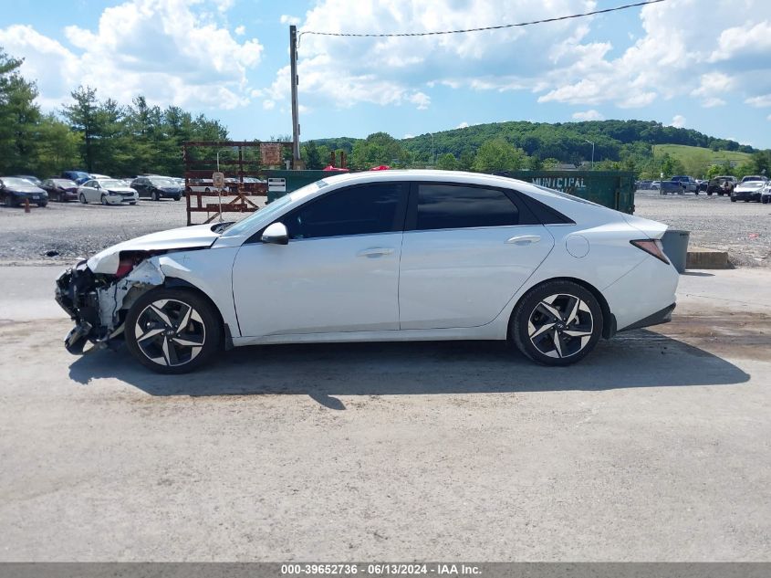 2022 Hyundai Elantra Hybrid Limited VIN: KMHLN4AJ7NU016513 Lot: 39652736