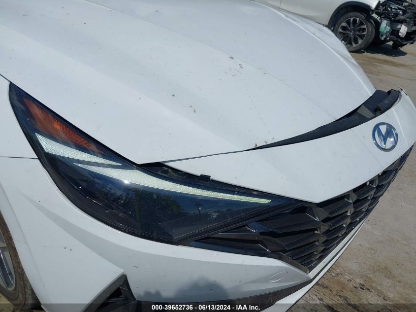 2022 Hyundai Elantra Hybrid Limited VIN: KMHLN4AJ7NU016513 Lot: 39652736