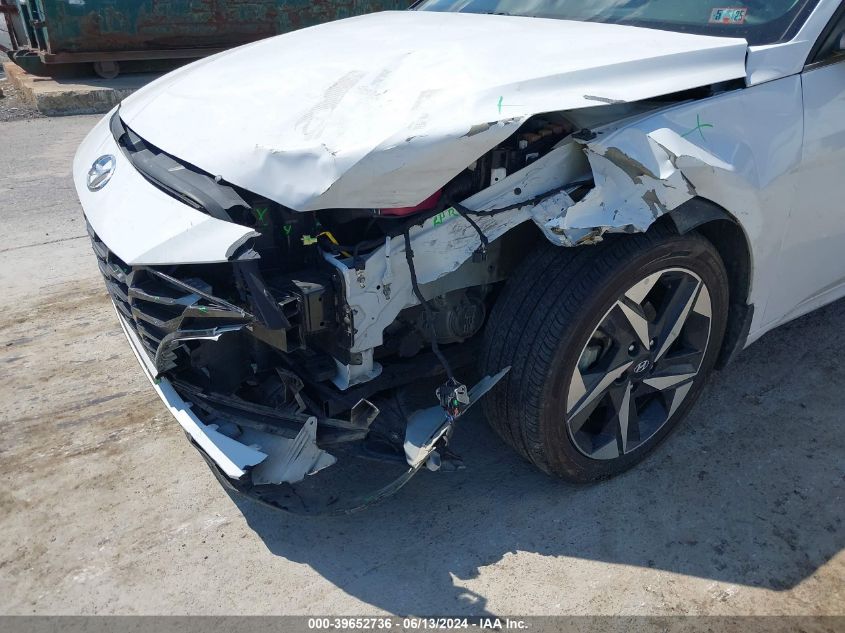 2022 Hyundai Elantra Hybrid Limited VIN: KMHLN4AJ7NU016513 Lot: 39652736