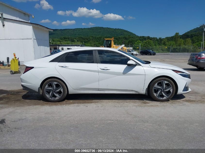 2022 Hyundai Elantra Hybrid Limited VIN: KMHLN4AJ7NU016513 Lot: 39652736