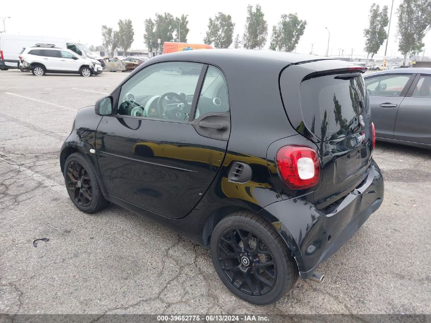 2017 Smart Fortwo Passion/Prime/Proxy/Pure VIN: WMEFJ5DA9HK185481 Lot: 39652775