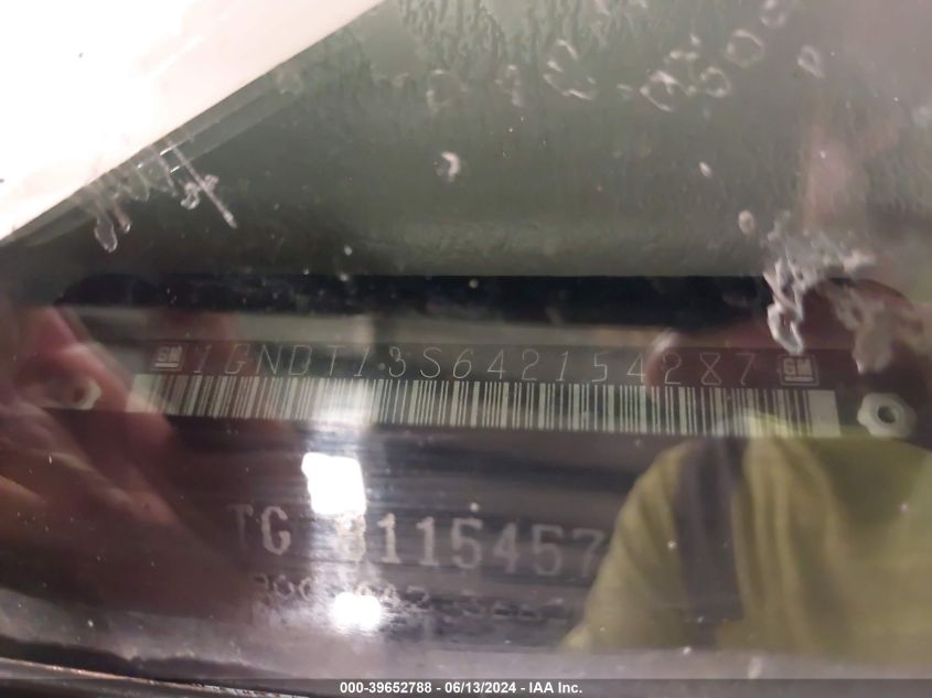 2004 Chevrolet Trailblazer Ls VIN: 1GNDT13S642154287 Lot: 39652788