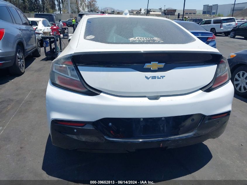 2016 Chevrolet Volt Ltz VIN: 1G1RD6S51GU125687 Lot: 39652813