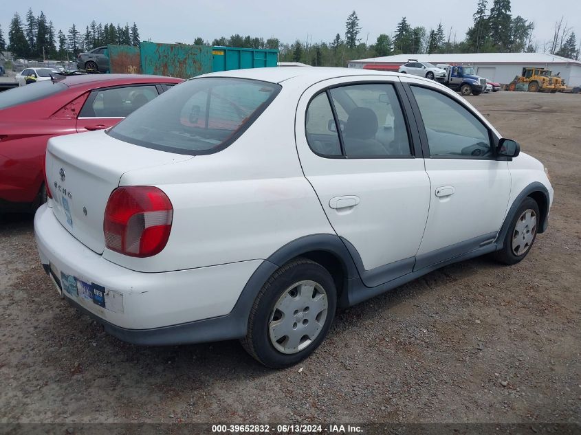 2001 Toyota Echo VIN: JTDBT123410113996 Lot: 39652832