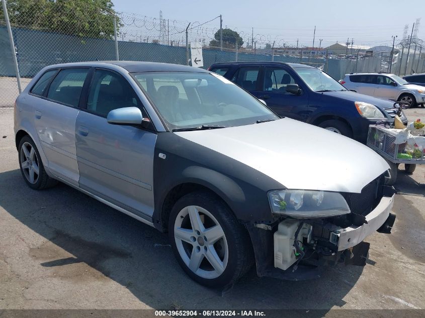 2007 Audi A3 2.0T VIN: WAUHF78P37A033331 Lot: 39652904