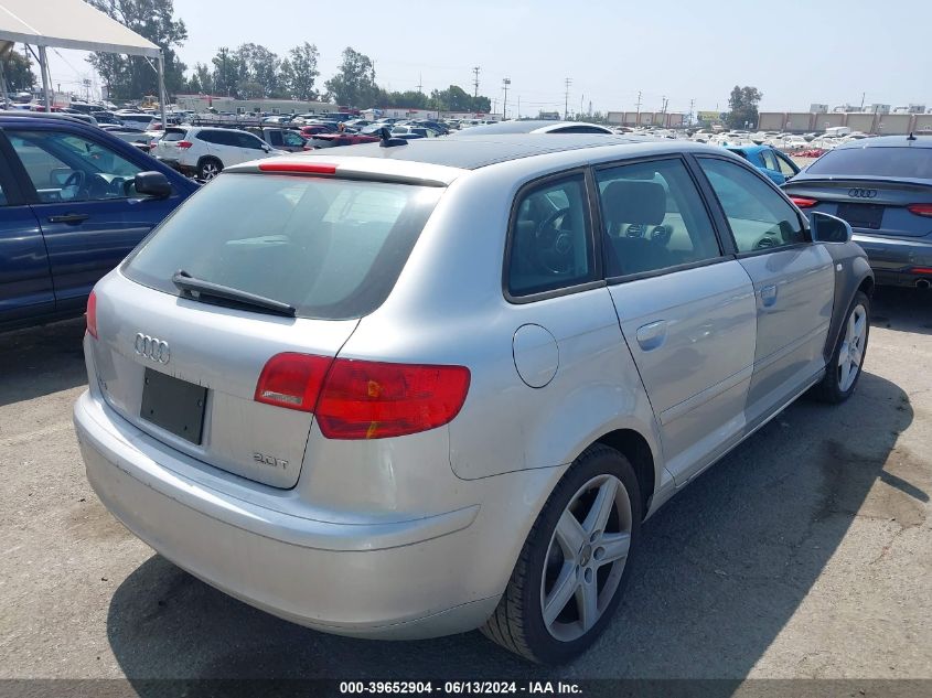 2007 Audi A3 2.0T VIN: WAUHF78P37A033331 Lot: 39652904