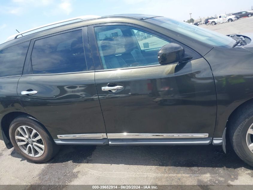 2015 Nissan Pathfinder Sl VIN: 5N1AR2MN0FC714239 Lot: 39652914