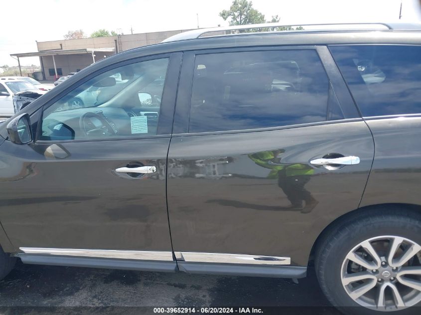 2015 Nissan Pathfinder Sl VIN: 5N1AR2MN0FC714239 Lot: 39652914