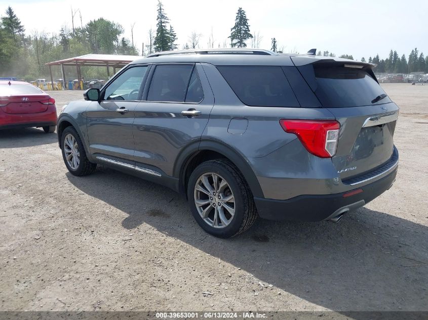 2021 Ford Explorer Limited VIN: 1FMSK8FH5MGA85585 Lot: 39653001