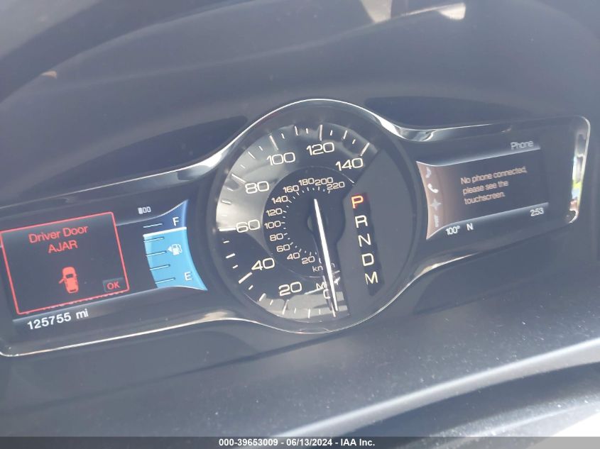 2012 Lincoln Mkx VIN: 2LMDJ6JK0CBL02523 Lot: 39653009