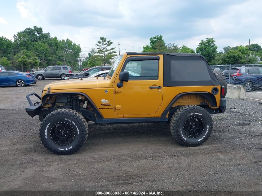 2014 Jeep Wrangler Sport VIN: 1C4AJWAG9EL287389 Lot: 39653033