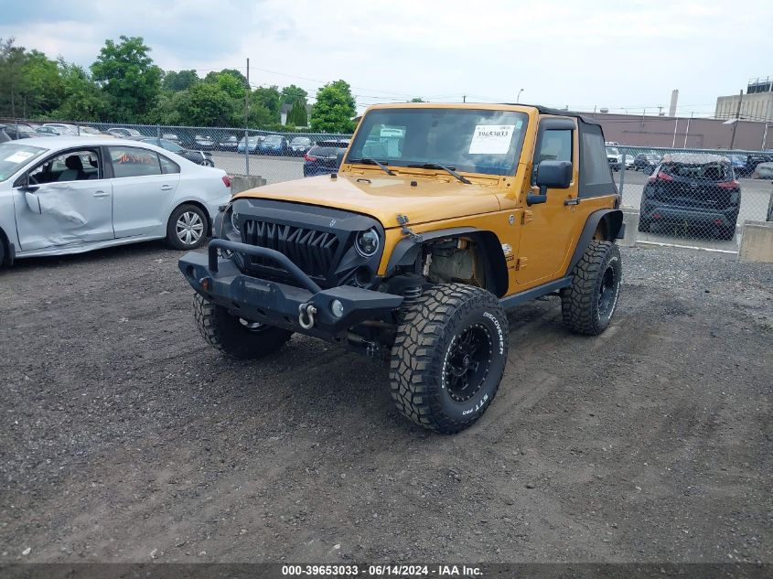 2014 Jeep Wrangler Sport VIN: 1C4AJWAG9EL287389 Lot: 39653033