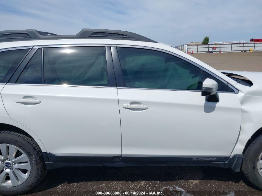 2017 Subaru Outback 2.5I Premium VIN: 4S4BSAHCXH3421639 Lot: 39653085