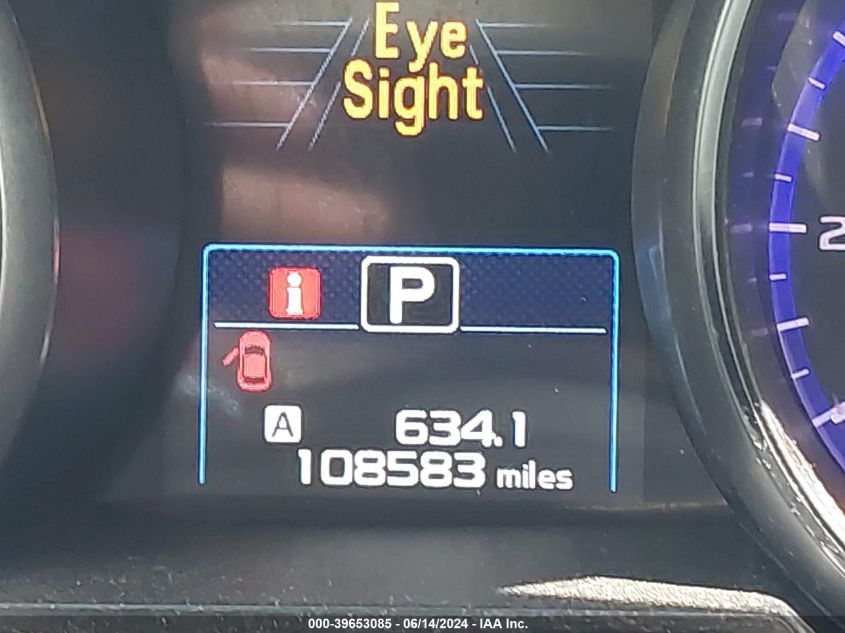 2017 Subaru Outback 2.5I Premium VIN: 4S4BSAHCXH3421639 Lot: 39653085