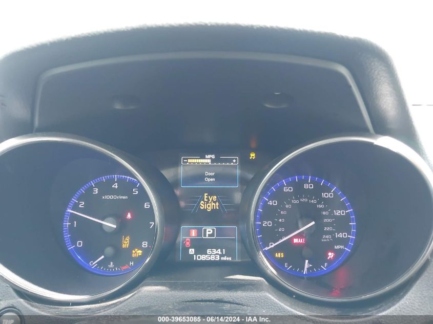 2017 Subaru Outback 2.5I Premium VIN: 4S4BSAHCXH3421639 Lot: 39653085