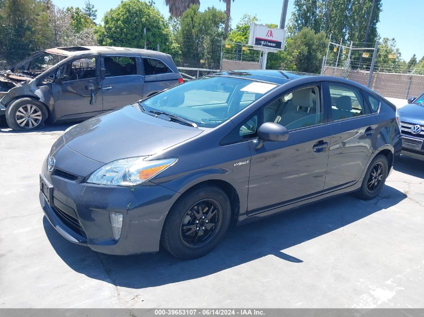 2013 Toyota Prius Three VIN: JTDKN3DU5D5665834 Lot: 39653107